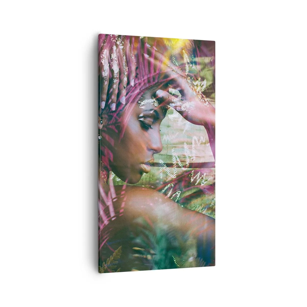Bild auf Leinwand - Leinwandbild - Mutter Natur im Dschungel - 55x100 cm