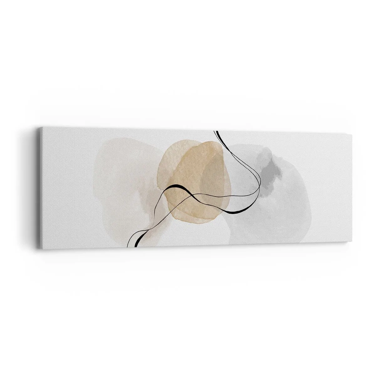 Bild auf Leinwand - Leinwandbild - Luftperlen - 90x30 cm