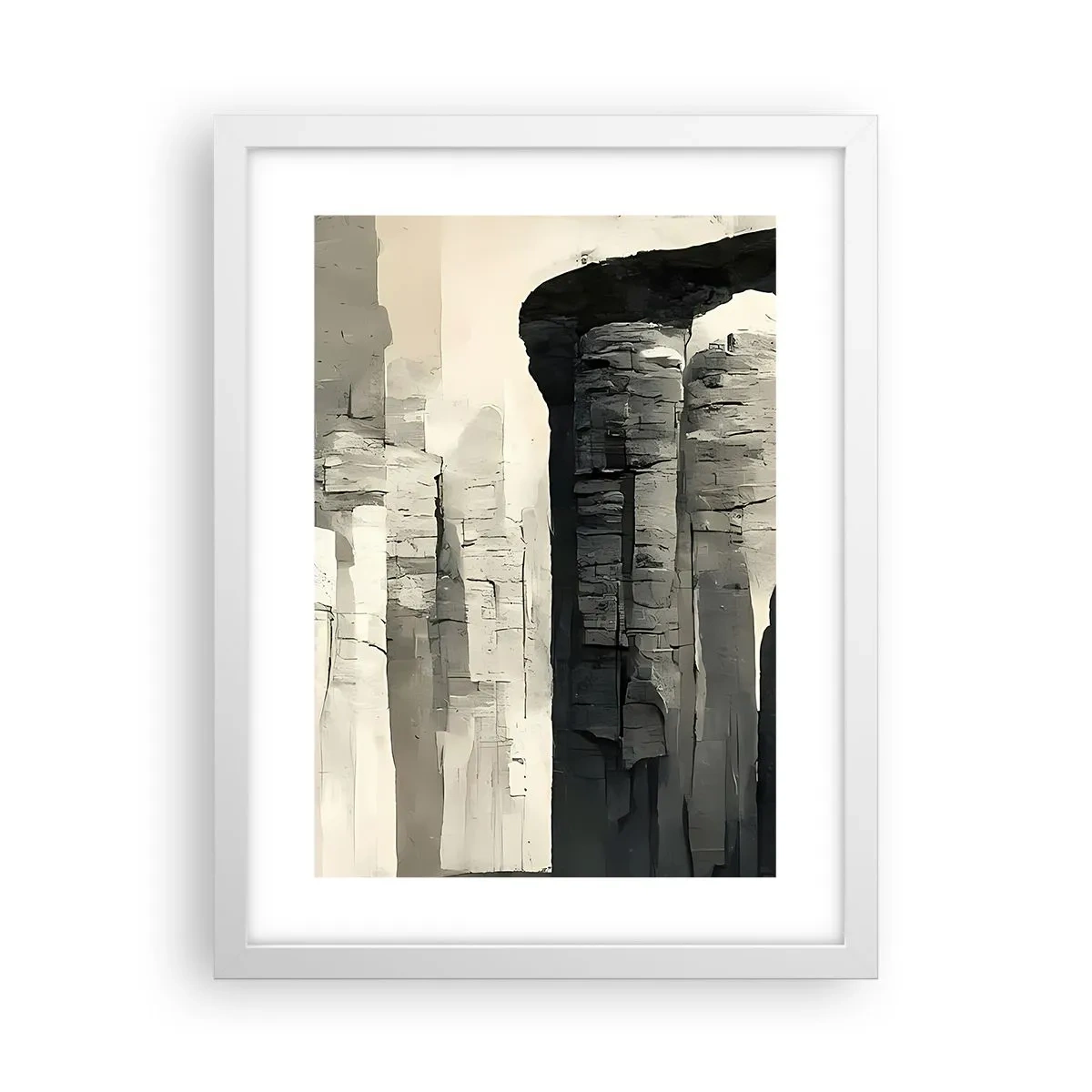 Poster in einem weißen Rahmen - Majestät der Antike - 30x40 cm