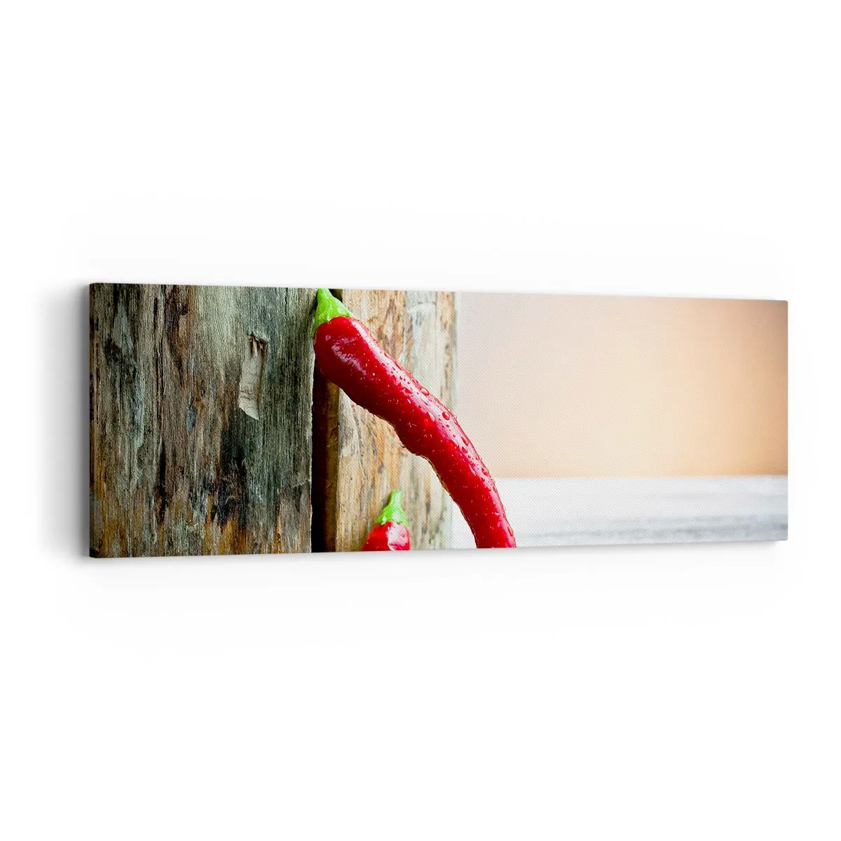 Bild auf Leinwand - Leinwandbild - Red hot chili peppers - 90x30 cm