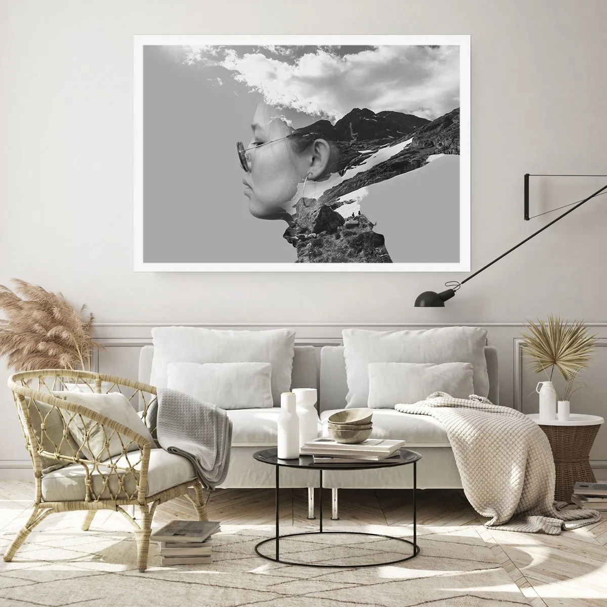 Poster - Top und bewölktes Porträt - 91x61 cm