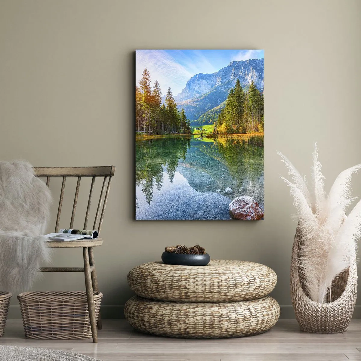 Bild auf Leinwand - Leinwandbild - Die Sanftheit des Herbstes - 45x80 cm