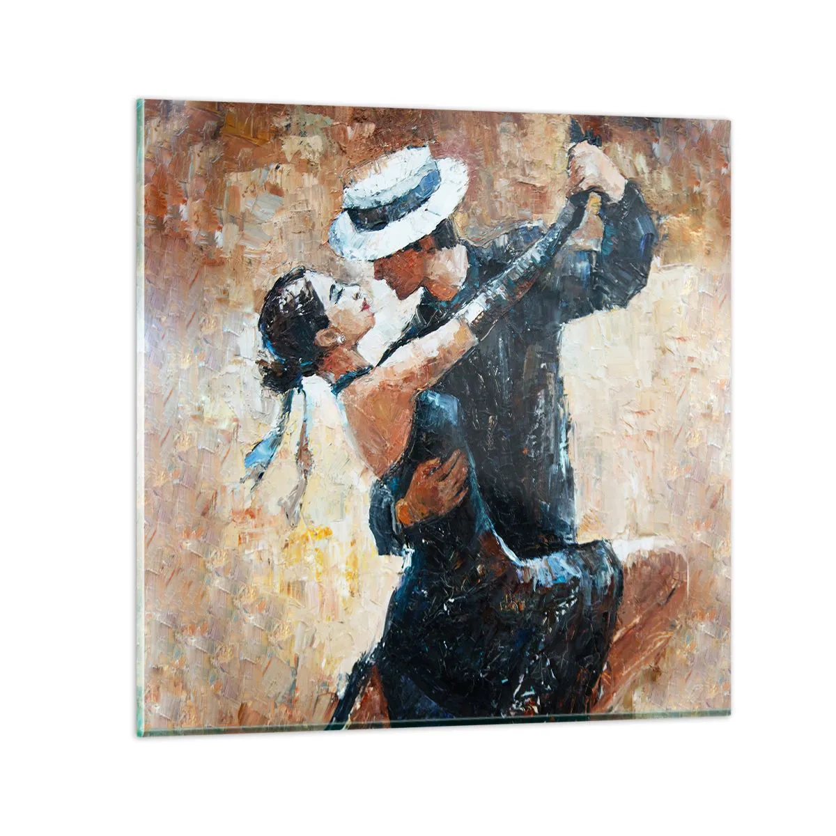 Glasbild - Bild auf glas - A la Rudolf Valentino - 70x70 cm