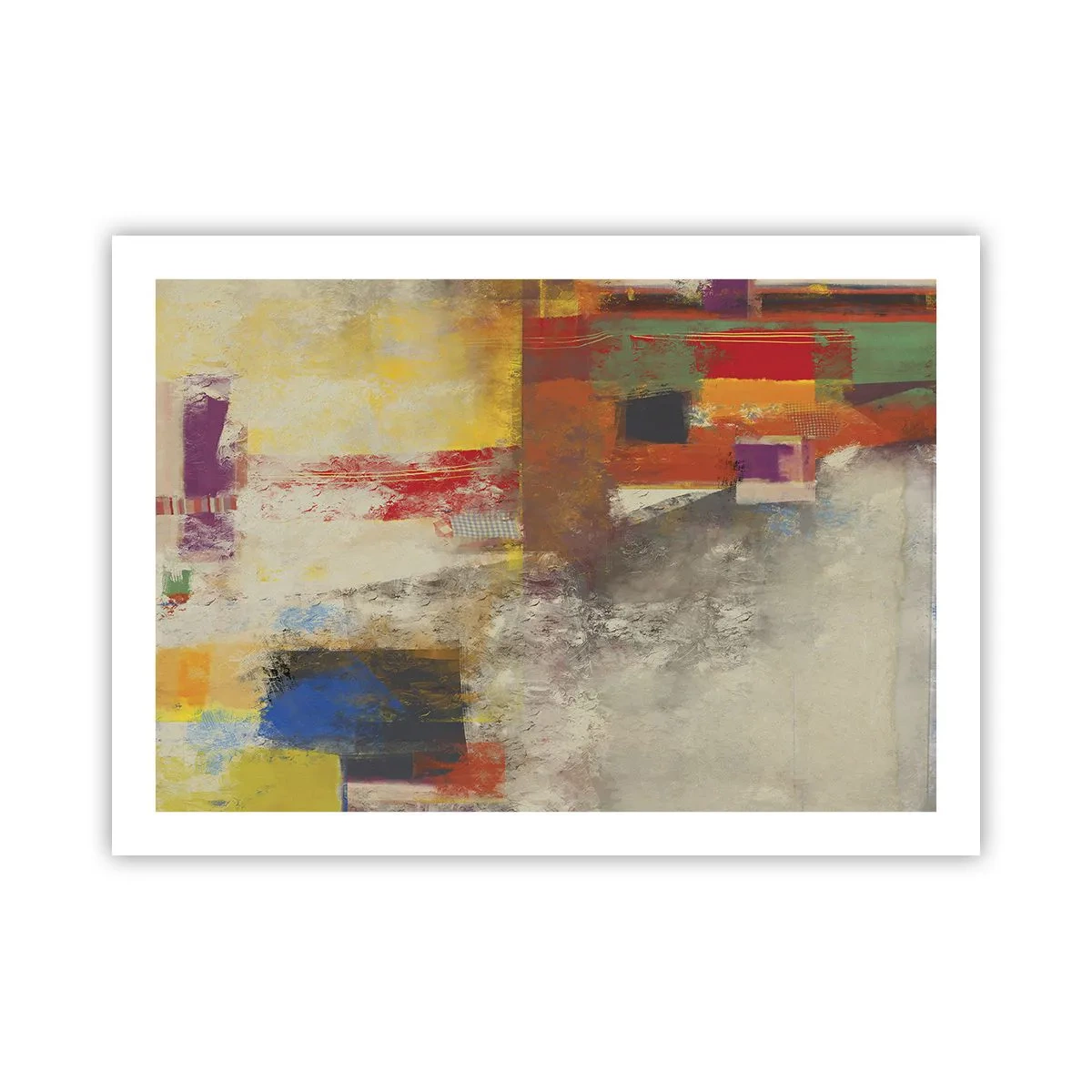 Poster - Geometrie der Farben - 70x50 cm