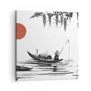 Bild auf Leinwand - Leinwandbild - Asiatischer Nachmittag - 50x50 cm