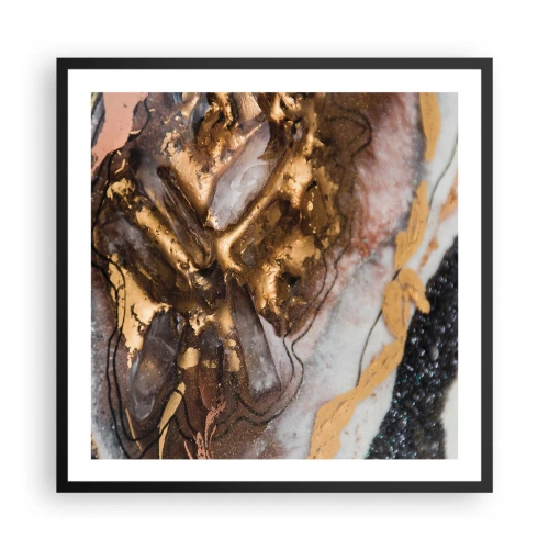 Poster in einem schwarzem Rahmen - Das Element der Erde - 60x60 cm