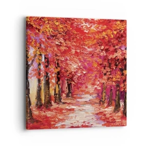 Bild auf Leinwand - Leinwandbild - Herbstlicher Eindruck - 40x40 cm