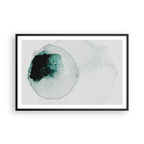 Poster in einem schwarzem Rahmen - In einem Tropfen Wasser - 91x61 cm