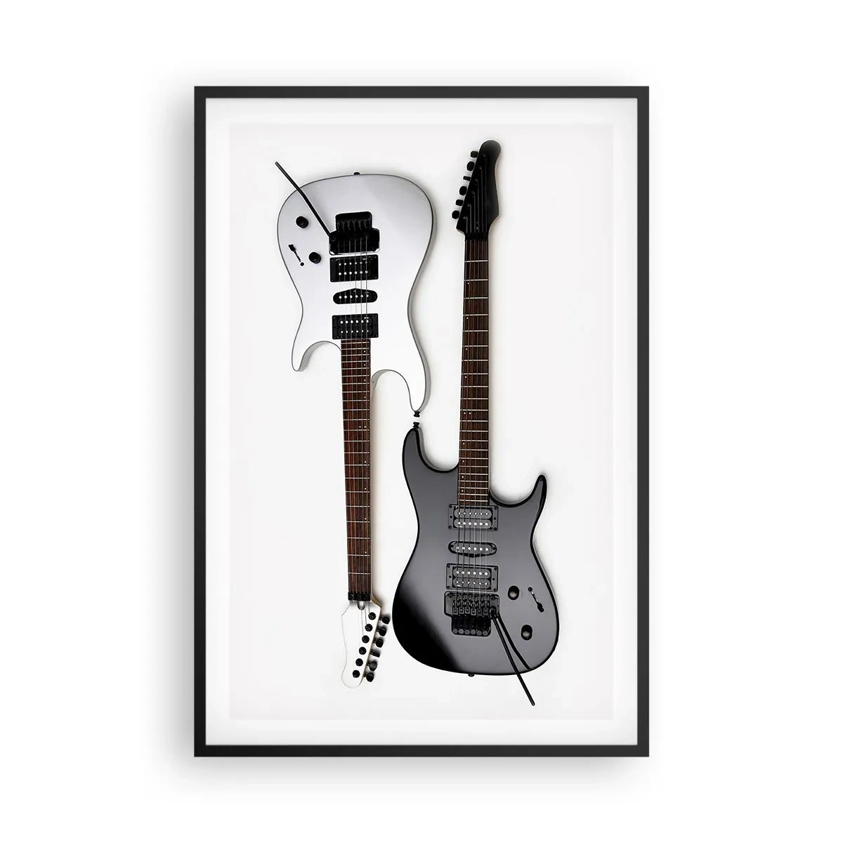 Poster in einem schwarzem Rahmen - Harmonie der Formen - 61x91 cm