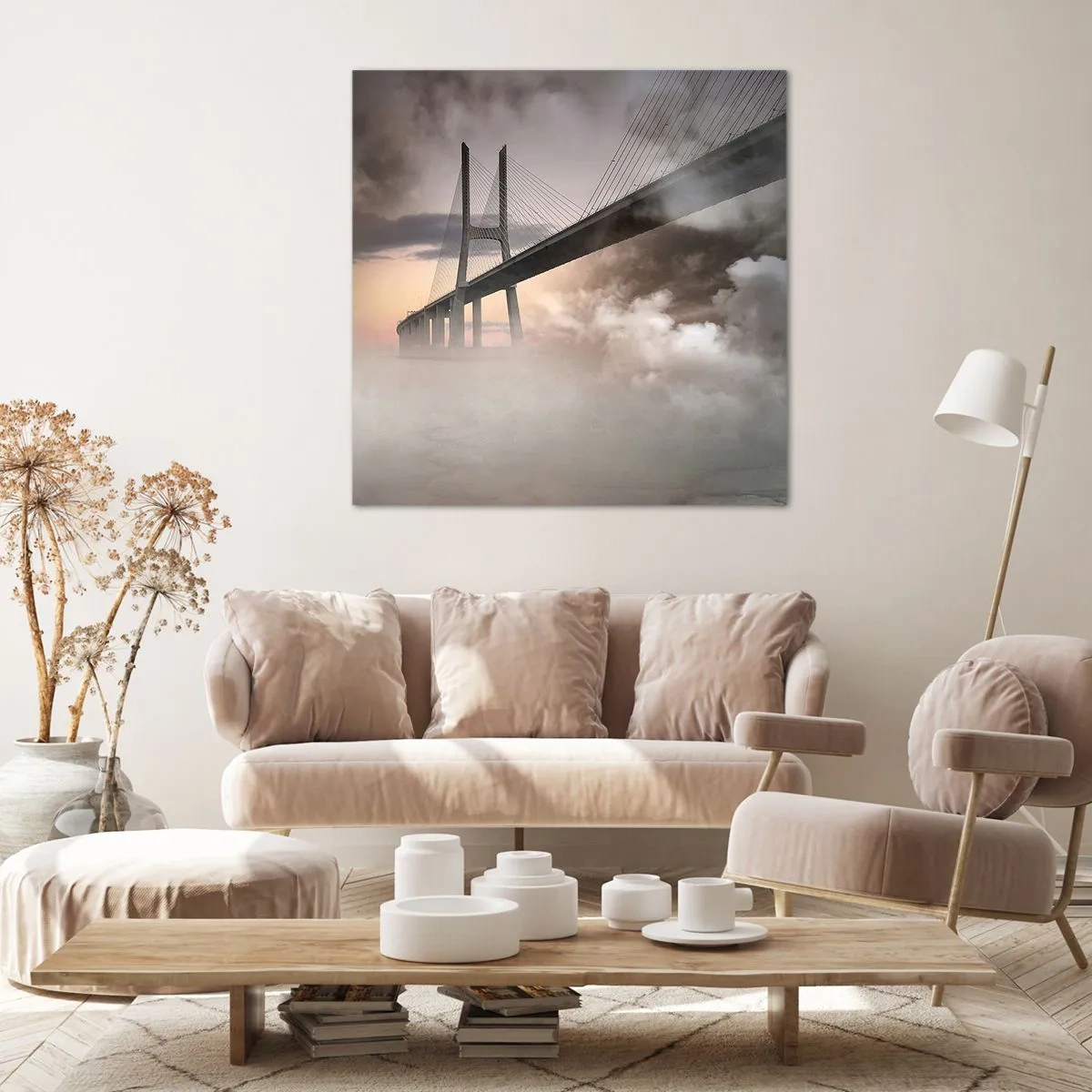 Bild auf Leinwand - Leinwandbild - Auf dem Fluss, den es nicht gibt - 30x30 cm