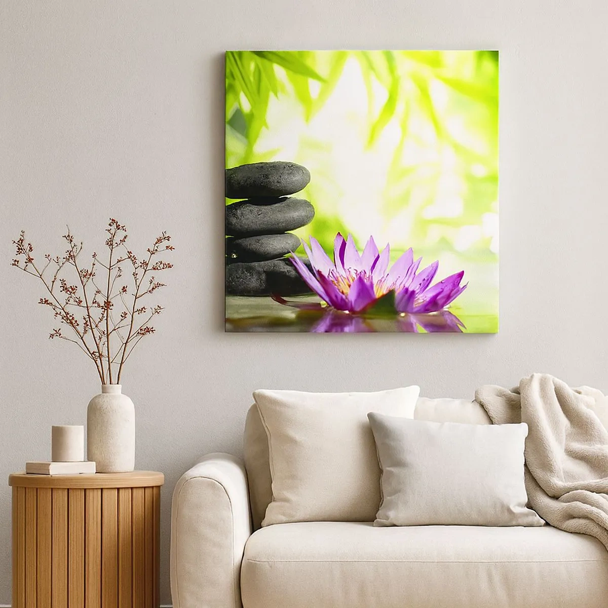 Bild auf Leinwand - Leinwandbild - In einem Bambusbusch - 30x30 cm