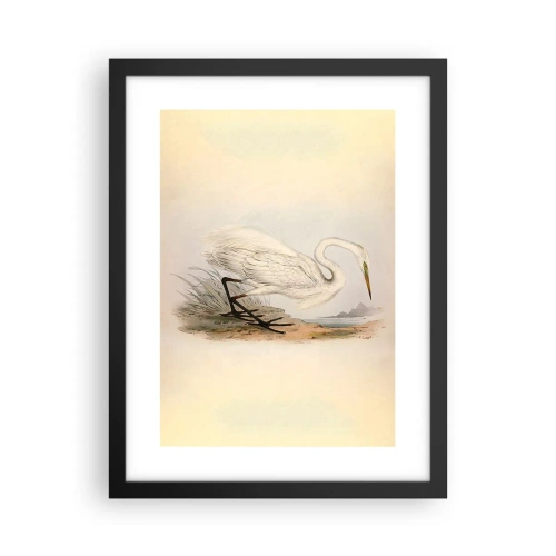 Poster in einem schwarzem Rahmen - Dame auf den Binsen - 30x40 cm