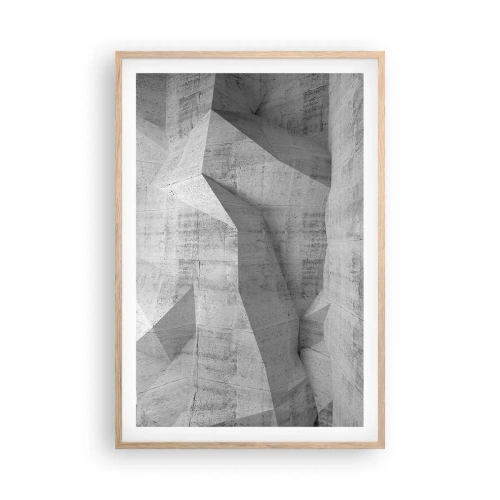 Poster in einem Rahmen aus heller Eiche - Eine echte Herausforderung - 61x91 cm