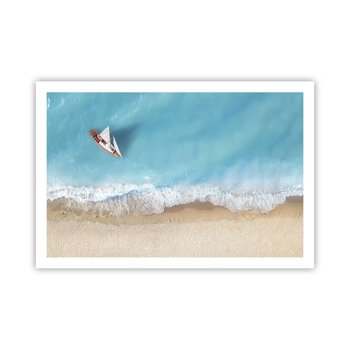 Poster - An der Grenze von Blau und Gold - 91x61 cm