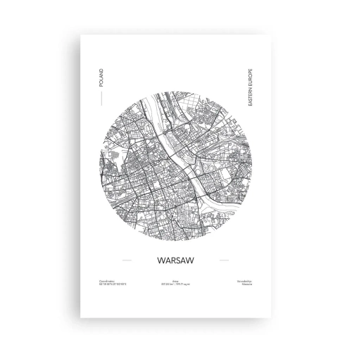 Poster - Anatomie von Warschau - 61x91 cm