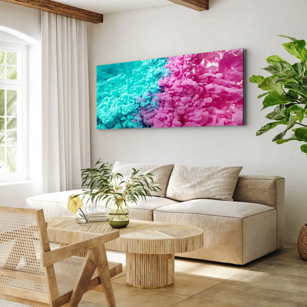 Bild auf Leinwand - Leinwandbild - Letzte Begegnung - 90x30 cm
