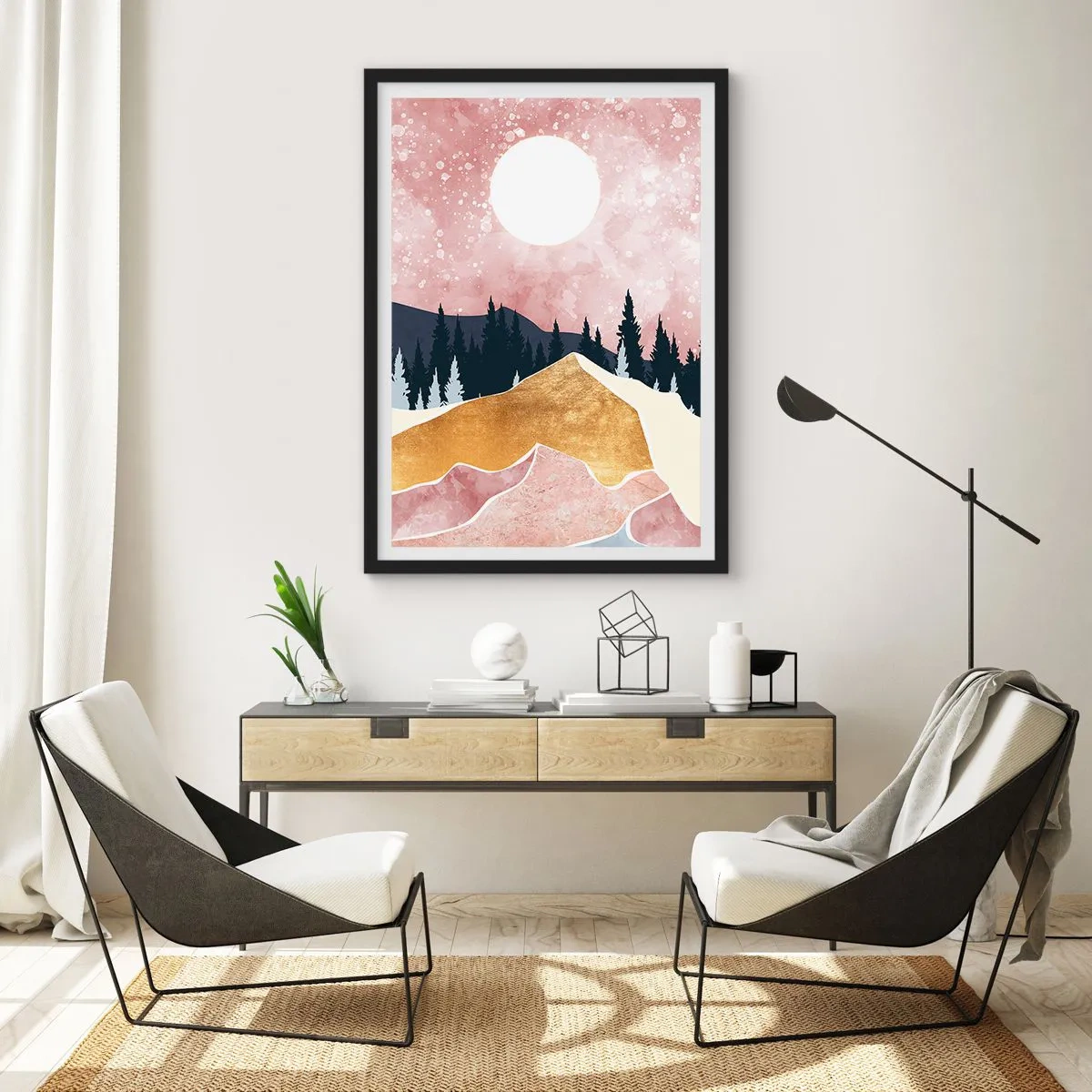 Poster in einem schwarzem Rahmen - Nachtwache - 30x40 cm