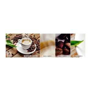 Fototapetenmuster Standard Eco - Kaffee auf der Bank - Gastronomie, Kaffee, Tasse - 100x30 cm