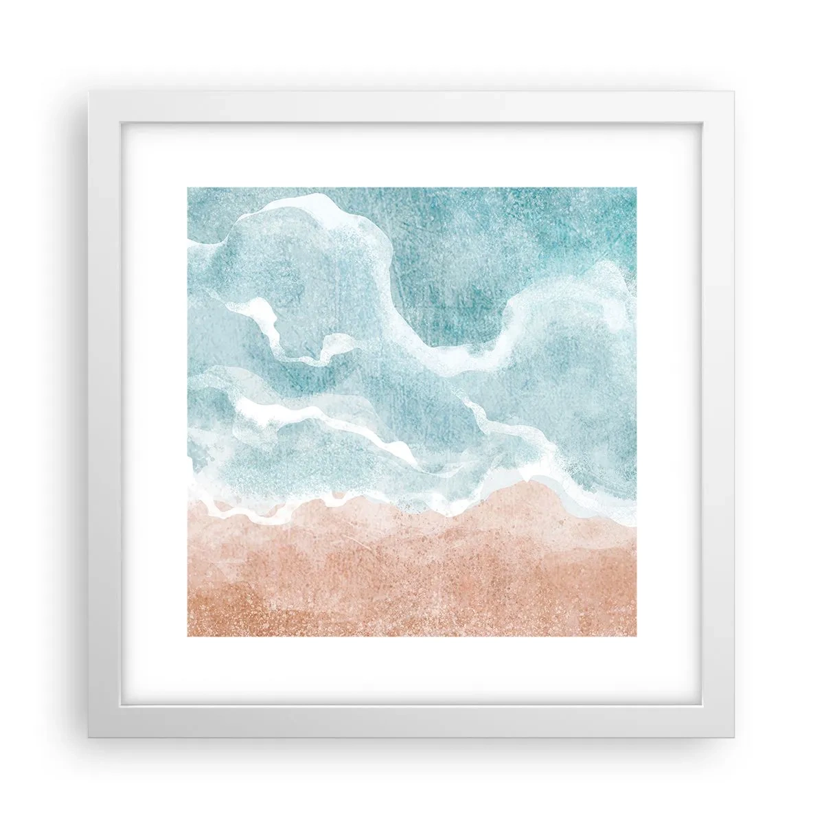Poster in einem weißen Rahmen - Cloud-Abstraktion - 30x30 cm