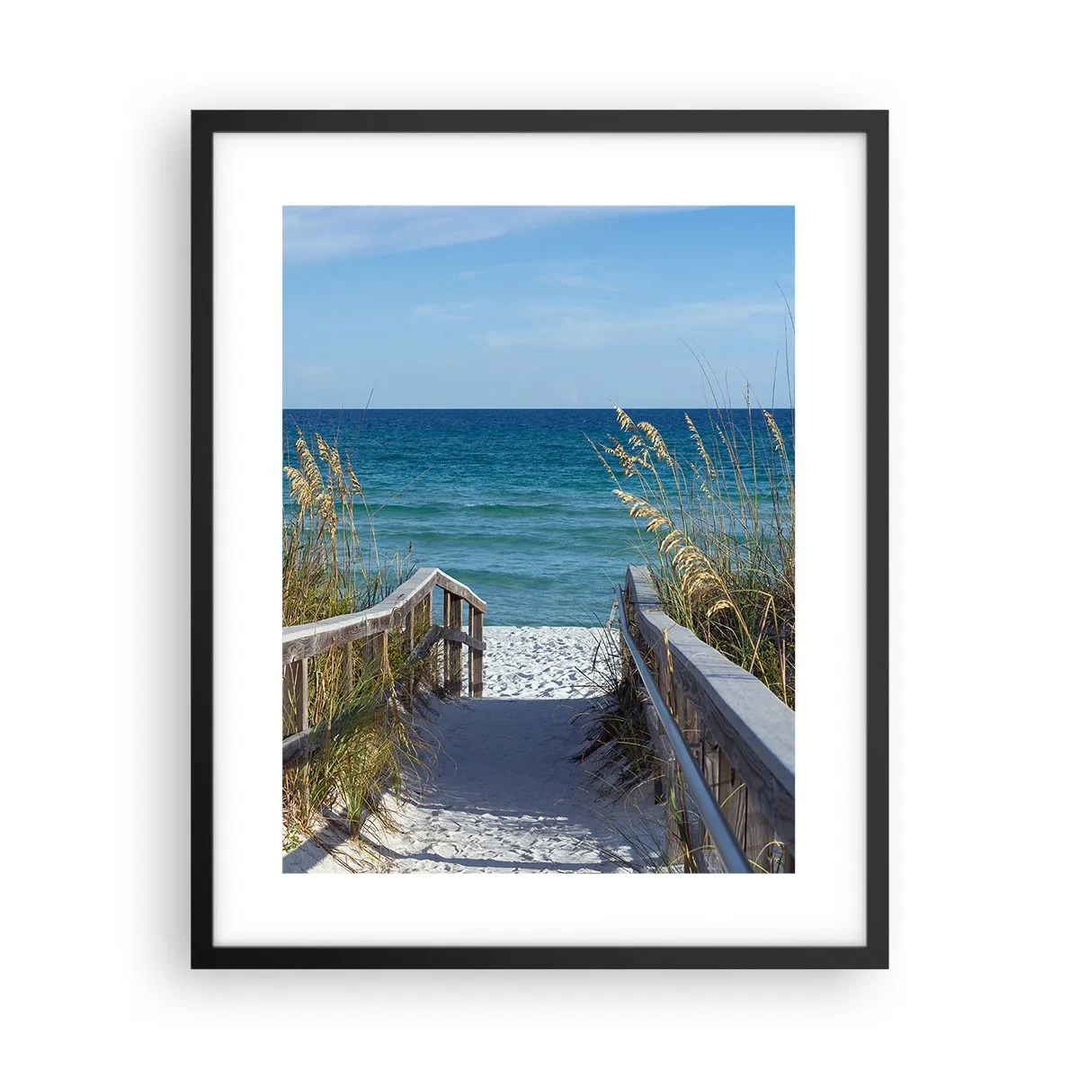Poster in einem schwarzem Rahmen - In der Sonne, im Wind - 40x50 cm
