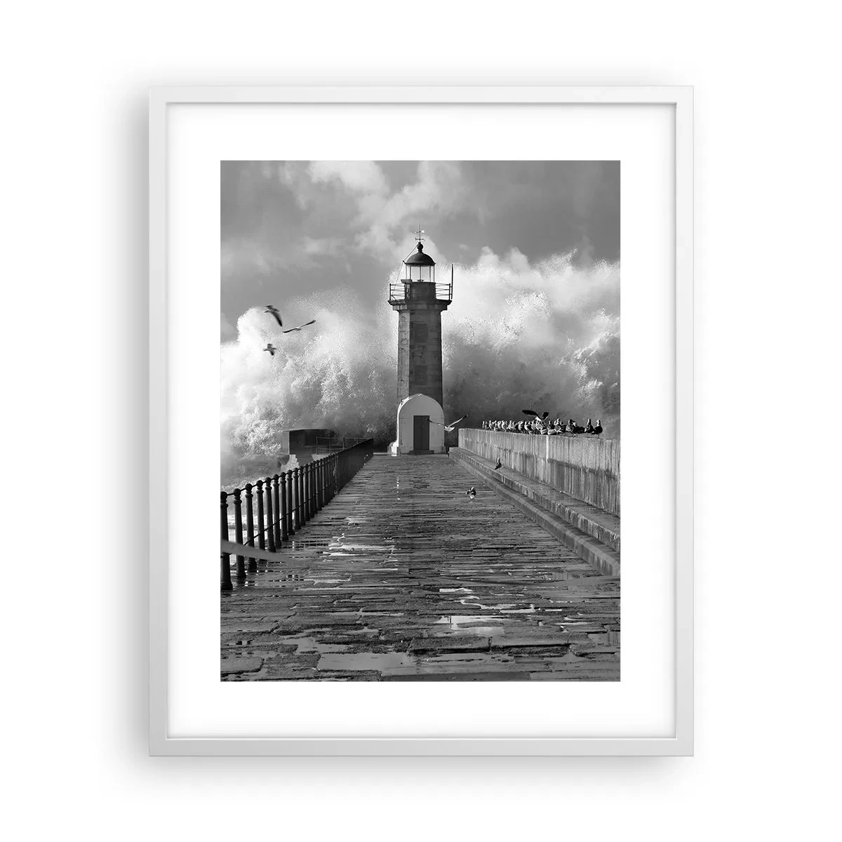 Poster in einem weißen Rahmen - Furchtlos - 40x50 cm