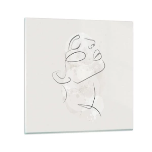 Glasbild - Bild auf glas - Die Umrisse eines Traums - 60x60 cm