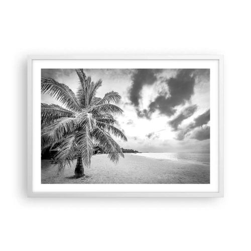 Poster in einem weißen Rahmen - Wenn du dich nach Einsamkeit sehnst ... - 70x50 cm