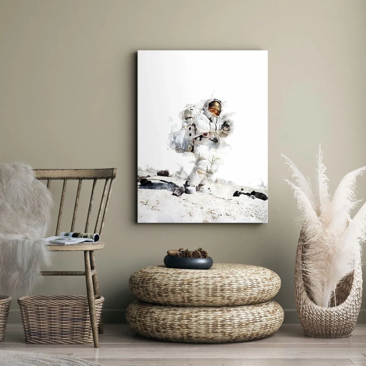 Bild auf Leinwand - Leinwandbild - Bote der Erde - 65x120 cm