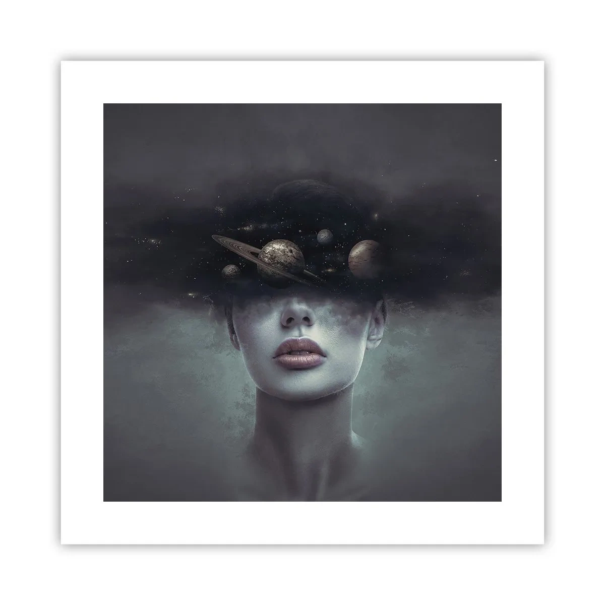 Poster - Und die Planeten spielen verrückt ... - 40x40 cm