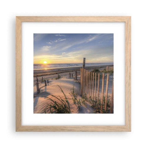 Poster in einem Rahmen aus heller Eiche - Schein und Schatten des Windes - 30x30 cm