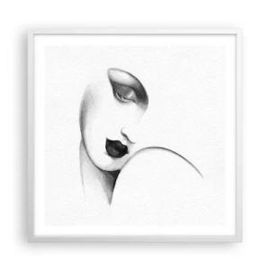 Poster in einem weißen Rahmen - Im Stil von Łempicka - 60x60 cm