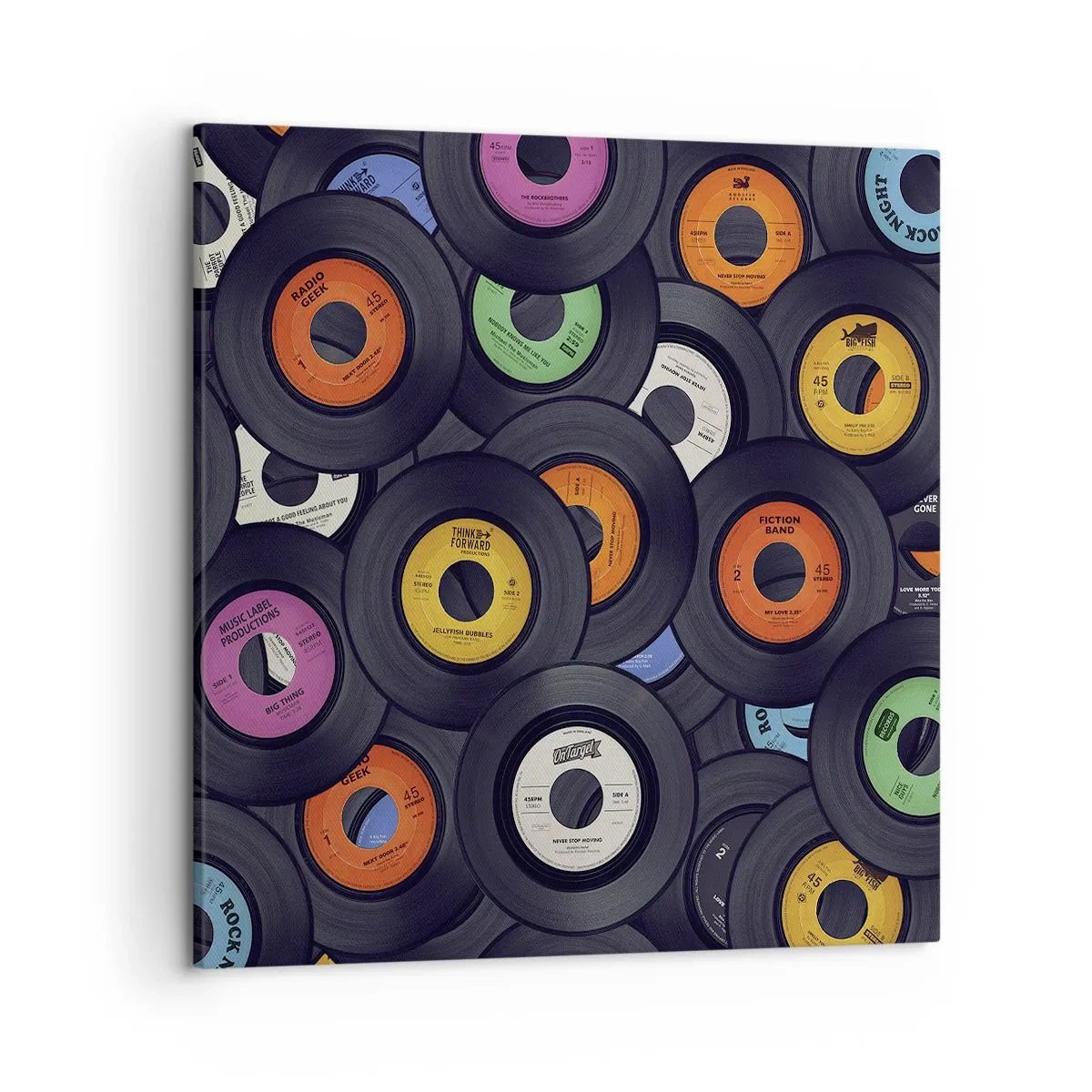 Bild auf Leinwand - Leinwandbild - Farben der Klassiker - 50x50 cm