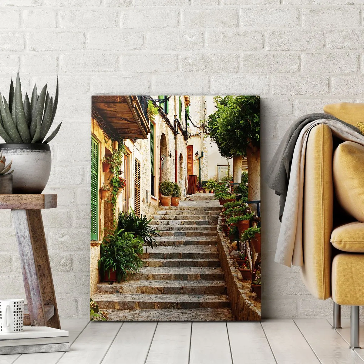 Bild auf Leinwand - Leinwandbild - Charme spanischer Feiertage - 55x100 cm