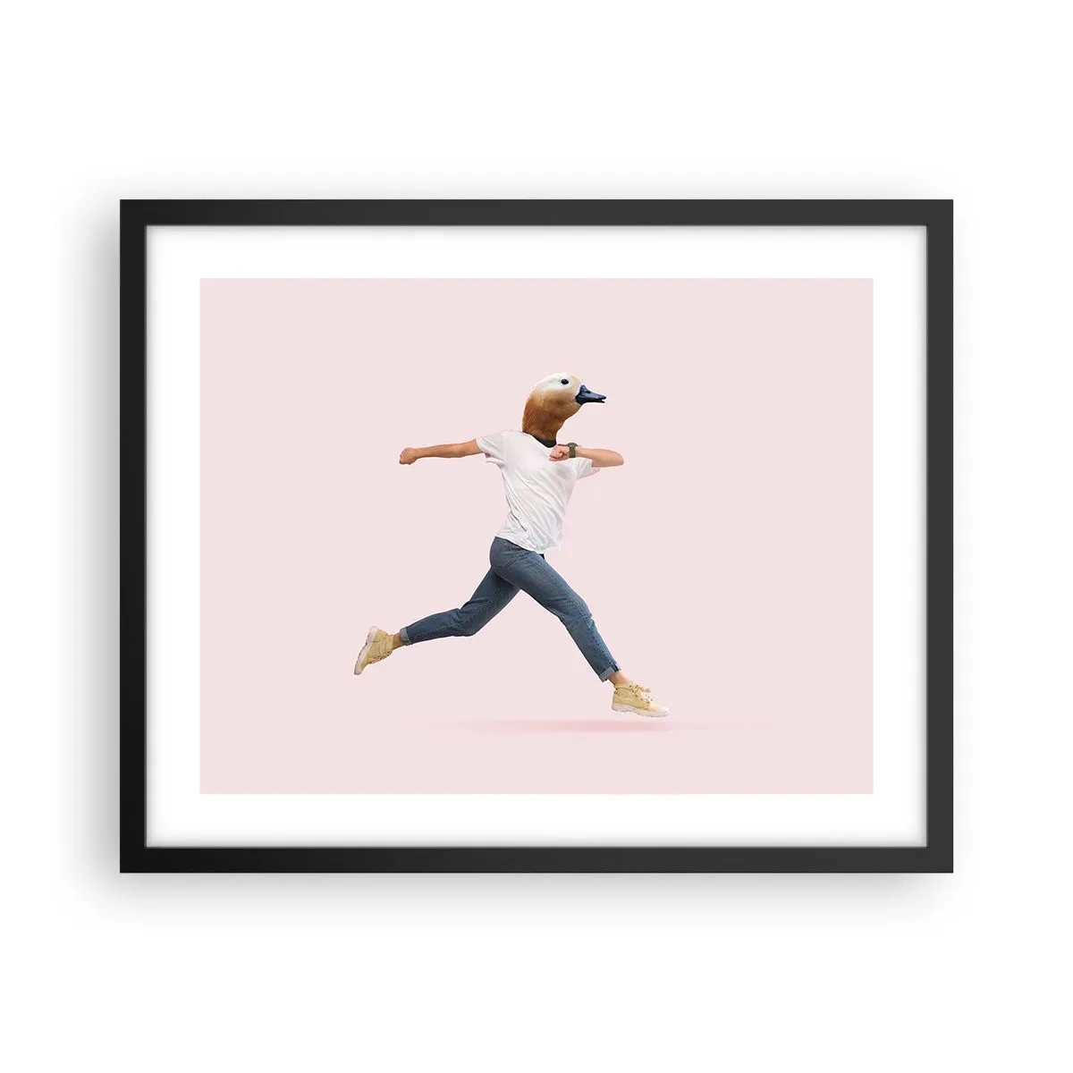 Poster in einem schwarzem Rahmen - Eine Prise Absurdität - 50x40 cm