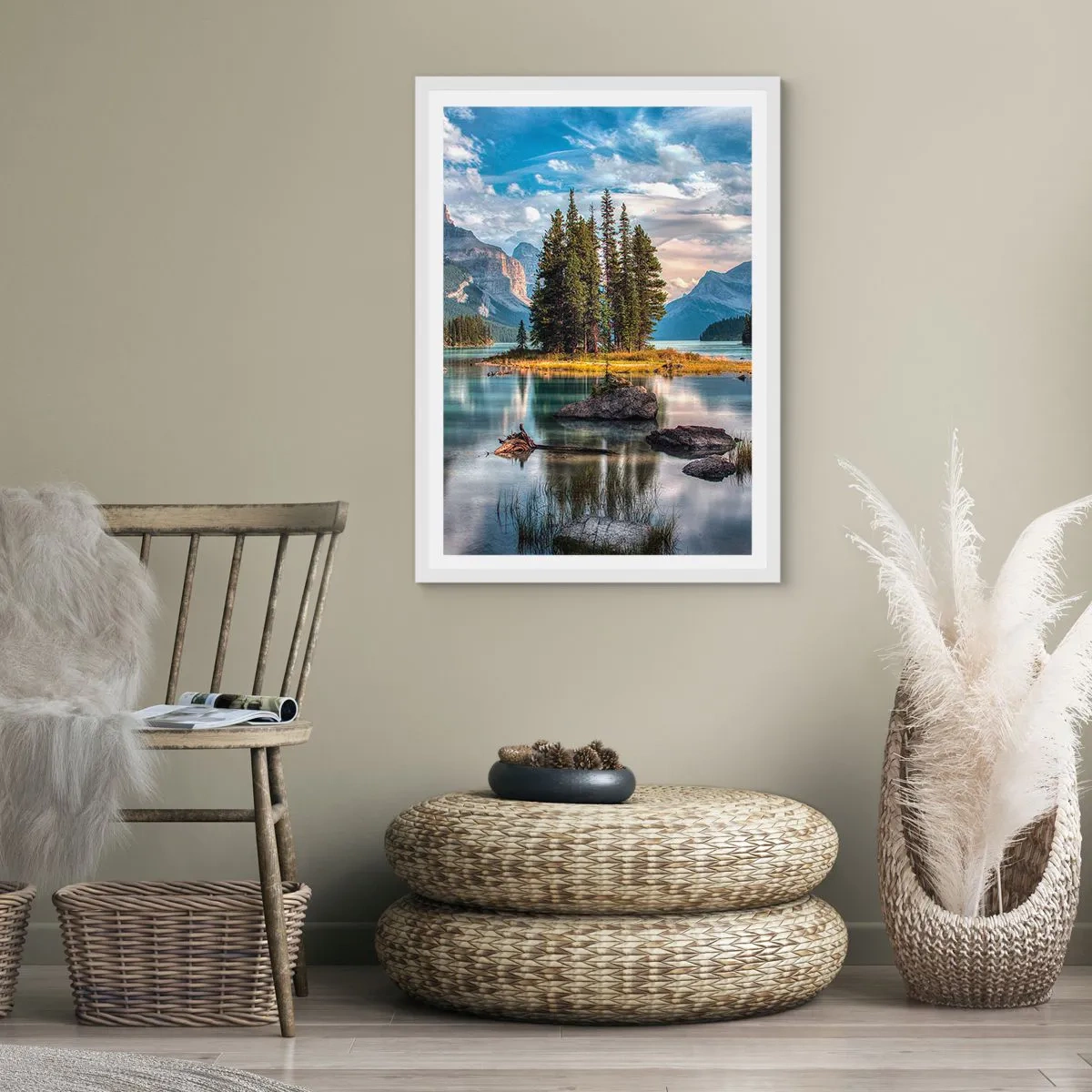 Poster in einem weißen Rahmen - An dem tollen und sauberen Wasser ... - 30x40 cm