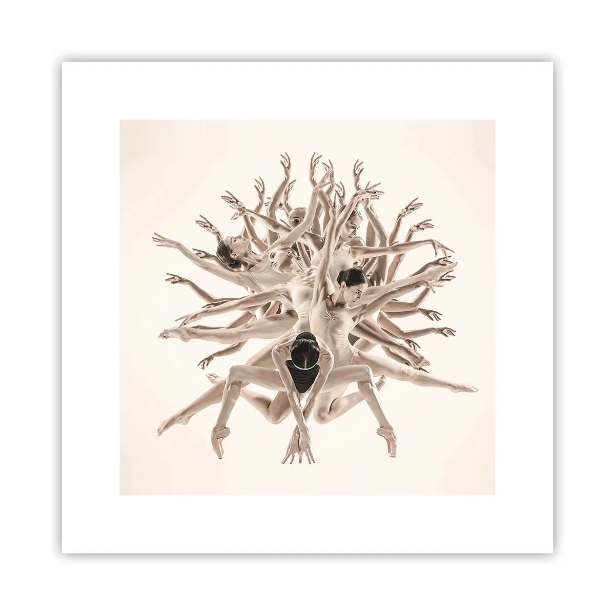 Poster - Aufblühen im Tanz - 30x30 cm