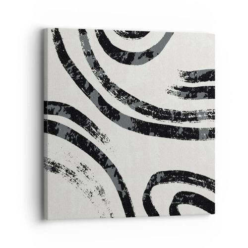 Bild auf Leinwand - Leinwandbild - Bei Hälfte angehalten - 30x30 cm