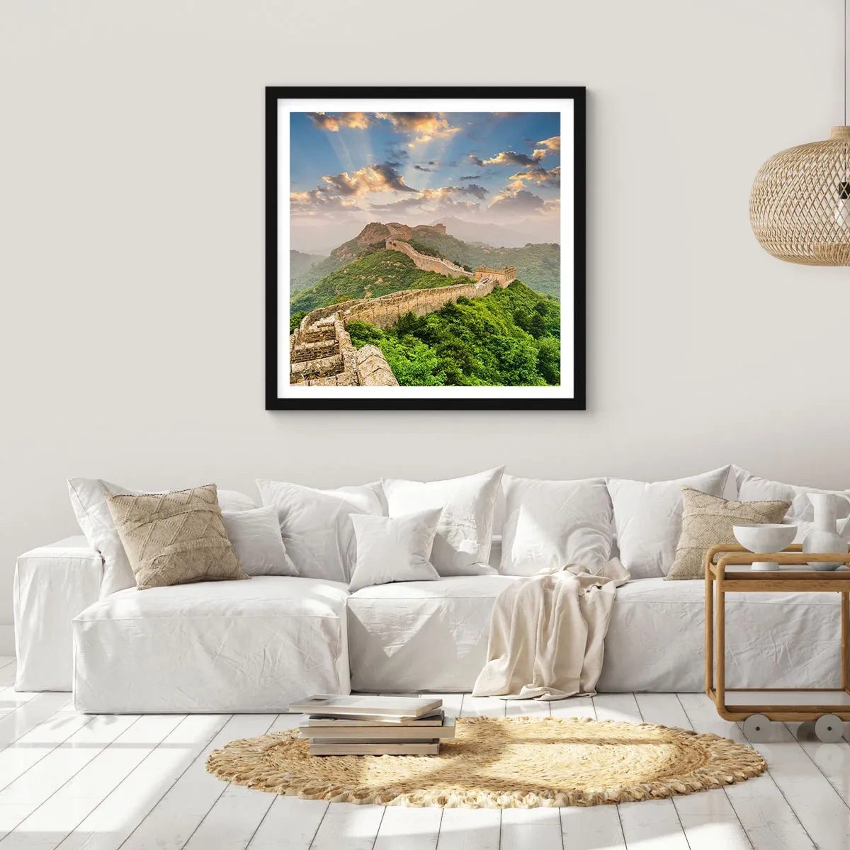 Poster in einem schwarzem Rahmen - Ewige Größe - 60x60 cm
