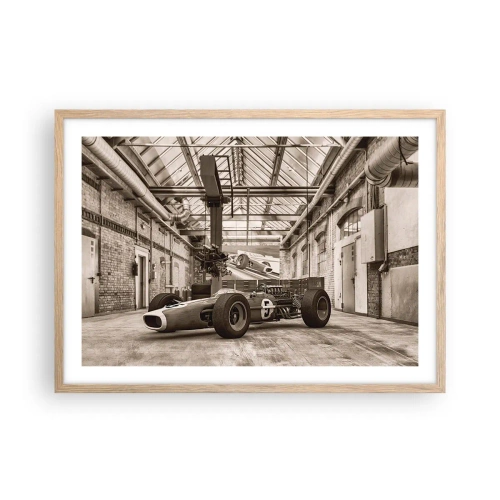 Poster in einem Rahmen aus heller Eiche - Die Siegerruhe - 70x50 cm