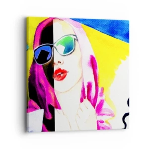 Bild auf Leinwand - Leinwandbild - Ich bin nicht weiß und ich bin nicht schwarz - 40x40 cm