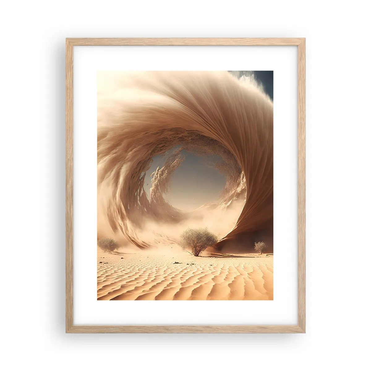 Poster in einem Rahmen aus heller Eiche - Geöffnetes Portal - 40x50 cm