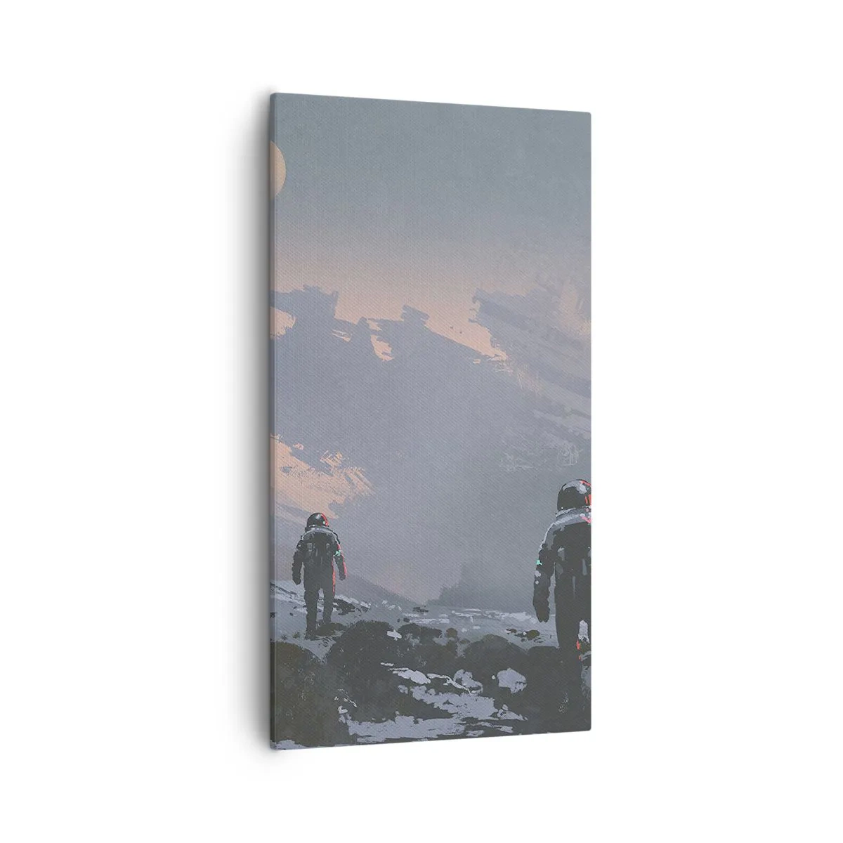 Bild auf Leinwand - Leinwandbild - Unter einem unbekannten Stern - 55x100 cm