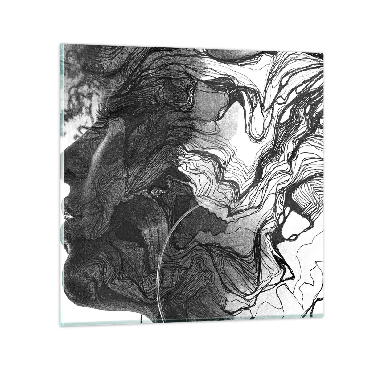 Glasbild - Bild auf glas - Verstrickt in Träume - 30x30 cm