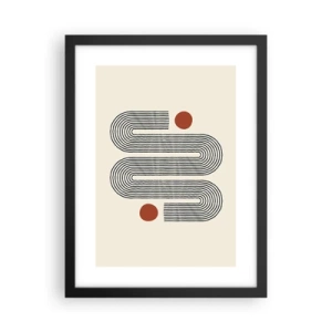 Poster in einem schwarzem Rahmen - Vom Anfang bis zum Ende - 30x40 cm