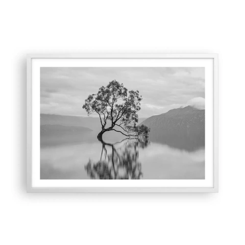 Poster in einem weißen Rahmen - Es gibt so ein Land - 70x50 cm