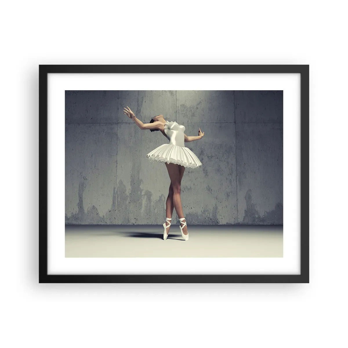 Poster in einem schwarzem Rahmen - Leicht wie ein Vogel - 50x40 cm