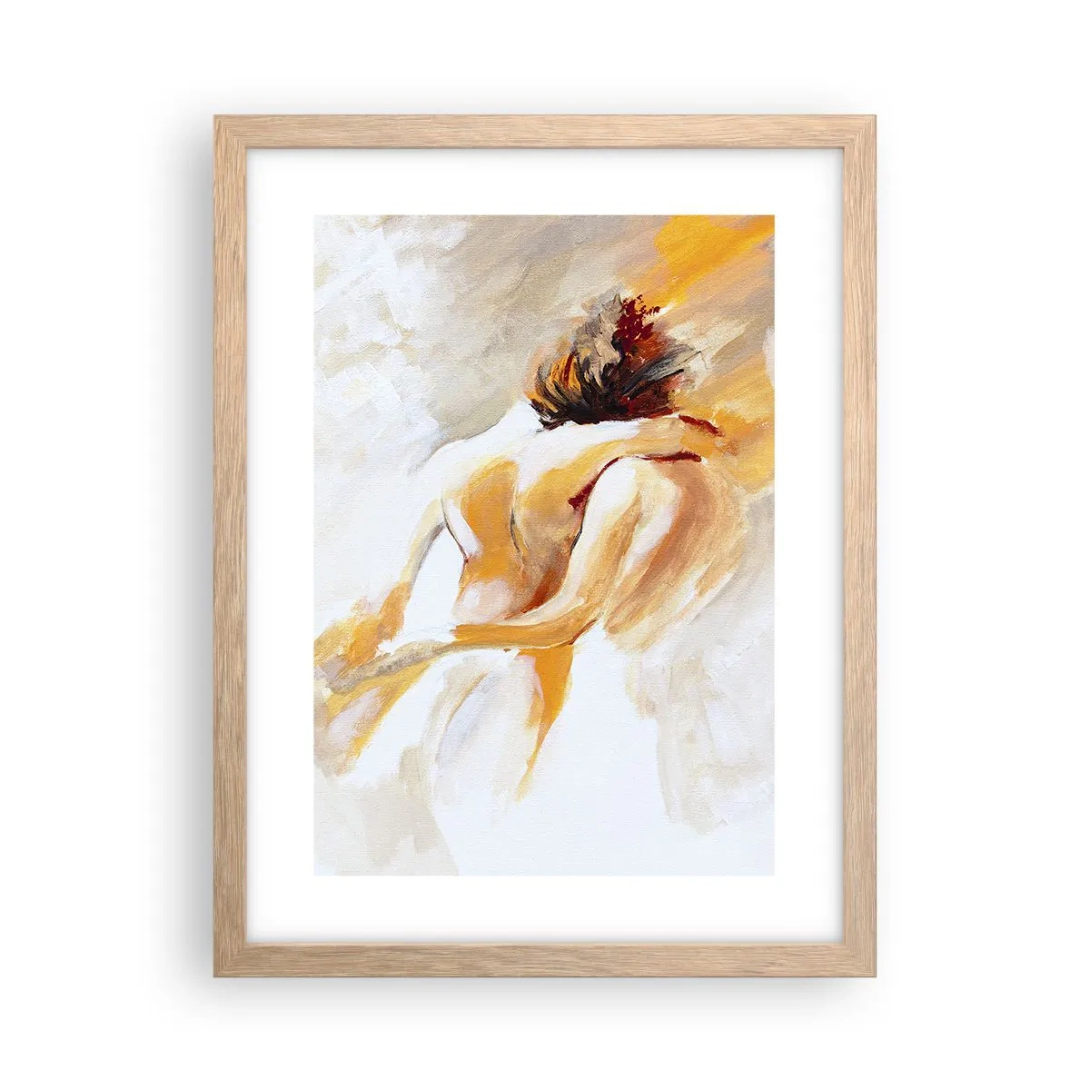 Poster in einem Rahmen aus heller Eiche - Am Himmel der Nähe - 30x40 cm