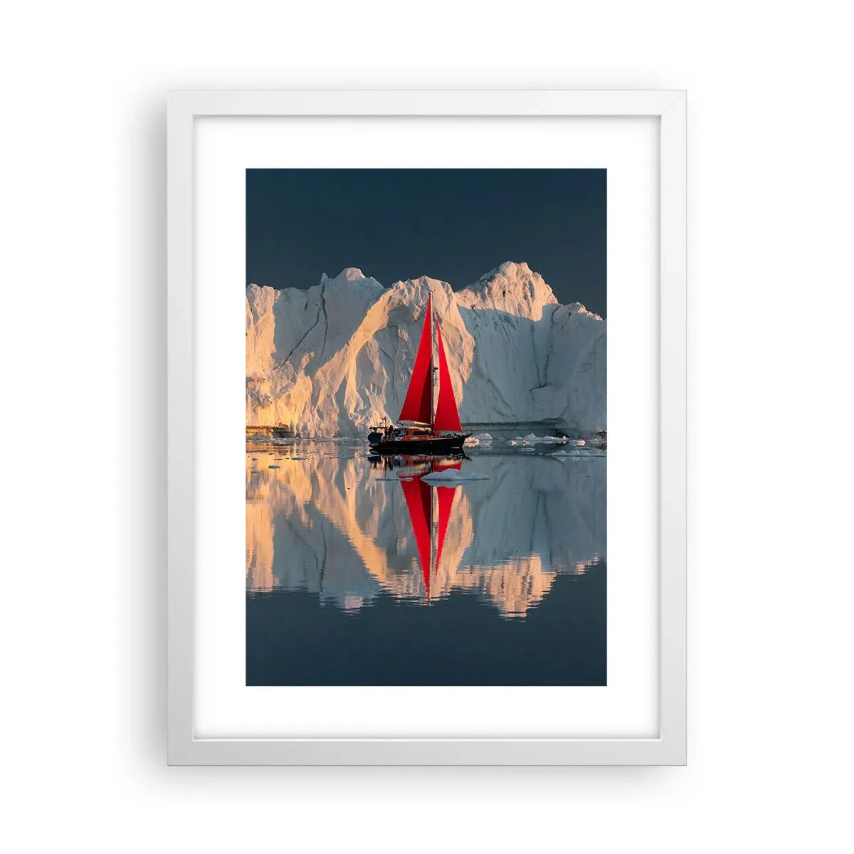 Poster in einem weißen Rahmen - Am Rande der Welt - 30x40 cm