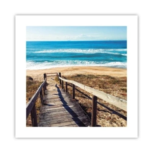 Poster - Lauf! - 40x40 cm