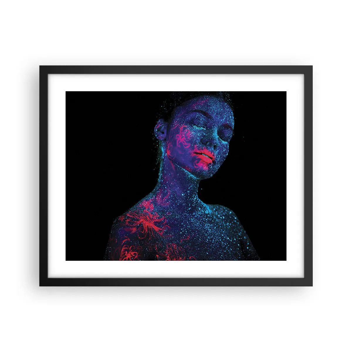Poster in einem schwarzem Rahmen - Im Sternenstaub - 50x40 cm